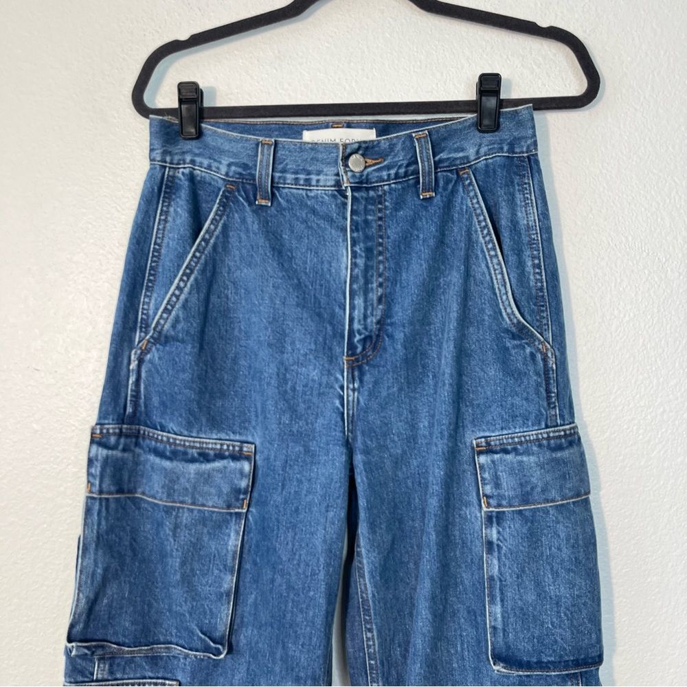 Denim Forum Aritzia The '90s Millie Hi-Rise Cargo Jean Size 26 - Picture 4 of 9